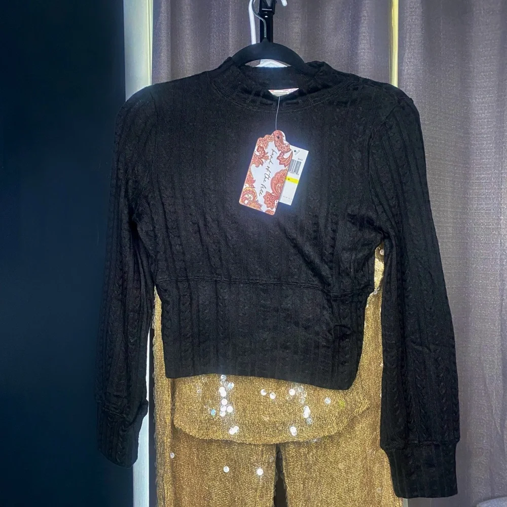 Band of the Free Black Cable Knit Sweater - Picture 2 of 5
